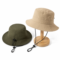 Chapeau Bob Extérieur Personnalisé avec Sangle de Menton Réglable Léger pour Randonnée Pêche Camping Protection UV Cyclisme Voyage Soleil OEM