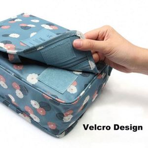 PAXDUN Trousse de Toilette Pliable Imperméable en Polyester pour Femme, Sac de Voyage Suspendu pour Cosmétiques – Vente en Gros - Product Image 4