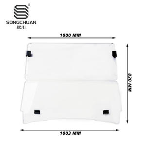 Parabrisas Acrílico Transparente de 4mm para Carrito de Golf EZGO TXT 1994-2013 (Modelo Antiguo) - Product Image 2