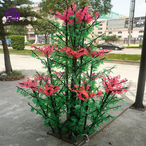 Luz LED de alta calidad para exteriores, impermeable, con forma de árbol de flores de lila, iluminación decorativa radiante para parques y calles, en venta. - Product Image 6