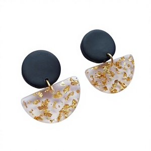 Handmade Resin Earrings Craft Supplies for DIY Fashion Accessories Decorative Handmade Epoxy Resin Earrings Creative Craft <b>Gift</b> - Product Image 1