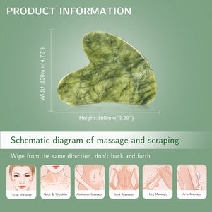 100% Real Natural verde Jade Big <span class=keywords><strong>Gua</strong></span> <span class=keywords><strong>Sha</strong></span> Board cuerpo grande Guasha herramienta de masaje venta al por mayor Jadeíta verde Jade <span class=keywords><strong>Gua</strong></span> <span class=keywords><strong>Sha</strong></span> - Product Image 3