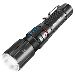 Warsun Y65S Powerful Torch 1000Lm Outdoor USB-C Rechargeable Tactical New Design Zoom Strong Light Rotary Type Led Flashlights