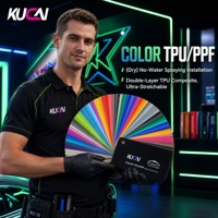Film de protection de peinture pour voiture en vinyle TPU couleur PPF brillant métallique, série 1,52*15m, anti-rayures, pour envelopper entièrement la carrosserie