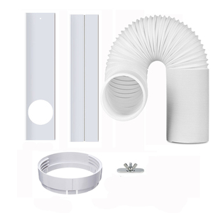 Climatiseur à usage domestique portable Kit de ventilation pour fenêtre coulissante de 5.9 pouces Coupleur de tuyau d'échappement de 1.5m Joint de fenêtre réglable-Alimentation manuelle - Product Image 6