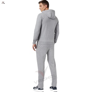 Survêtement unisexe personnalisé grande taille en polyester écologique respirant, avec capuche et fermeture éclair, anti-rétrécissement, tricoté uni pour l'hiver - Product Image 3