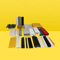 Profils en plastique extrudé pour fenêtres et portes en PVC personnalisés en usine - Écoénergétiques, durables, respectueux de l'environnement, garnitures extérieures
