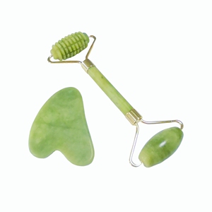Cheapest Green Xiuyan <b>Jade</b> Massage For Face Skin Revitalizer Green <b>Jade</b> Facial <b>Roller</b> - Product Image 1