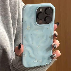 เหมาะสำหรับเคสโทรศัพท์แอปเปิ้ล 17 โปรแม็กซ์ ดีไซน์ลายจุดและดาวเรียบง่าย เคสโทรศัพท์แบบนุ่มยืดหยุ่นป้องกันการตกกระแทก - Product Image 1