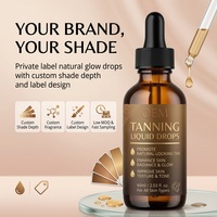 Gouttes autobronzantes Natural Glow 60ml, booster d'éclat du teint, hydratant, pour tous types de peau
