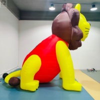 León Inflable Gigante para Publicidad, Modelo de León Inflable de Dibujos Animados, León Inflable