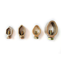 Connecteur de poteau de terre en laiton 5/8'' pour câble (Type A)