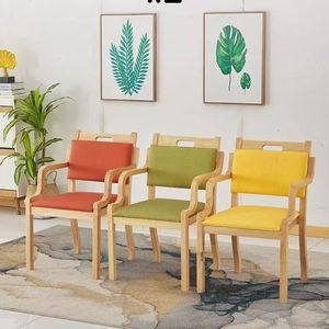 Senior <b>Chair</b> Upholstered Wooden <b>Dining</b> <b>Chair</b> For Elder Living Room Furniture - Product Image 1