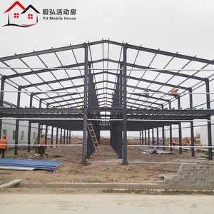 prefab shop Temporary student dormitory steel structure storage color steel shed