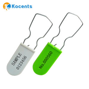 Candado de plástico para contenedor de carga, candado con sello de alambre de plástico naranja - Product Image 3