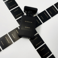 Étiquettes métalliques personnalisées avec logo en relief, étiquettes 3D UV, autocollants de marque pour parfums, conçus pour les autocollants personnalisés