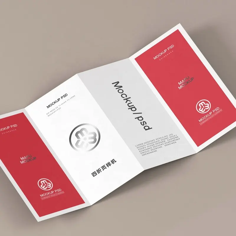 Ventes directes du fabricant Brochure pliante Impression Brochure pliante Activité Page publicitaire Brochure publicitaire Conception Impression