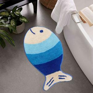 מחצלות מקלחת לאמבטיה דגים מצוירים לא מחליקים באמבטיה רחיץ במכונת רחצה - Product Image 2