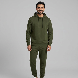 Nuevo Conjunto Deportivo de Fabricante, Conjuntos Deportivos de Algodón de Alta Calidad con Sudadera con Capucha y Pantalones para Hombre, 100% Algodón - Product Image 1