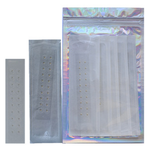Parches transparentes para los oídos, parches de estimulación por acupresión, parches para puntos de acupuntura en los oídos, parches con cuentas, parches con piedras, cuentas de oro, plata - Product Image 2