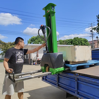 Transpalette Électrique Semi-Debout Tout-Terrain MOVMES 700kg 1t 1.5t pour la Manutention de Matériaux Extérieurs