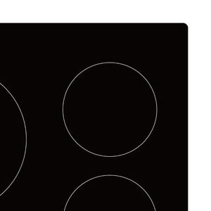 Table de cuisson à induction en verre céramique à 5 foyers avec commande tactile adaptée - Product Image 4