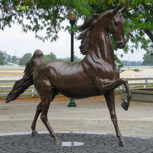 Escultura de caballo árabe de bronce para decoración, escultura personalizada de tamaño antiguo de la vida, para parque temático - Product Image 4