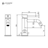 Robinet de lavabo monocommande en acier inoxydable 304 à col de cygne, à poser sur le plan, pour salle de bain et chambre
