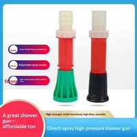Nozel Semprot Pertanian Grosir Pabrik, Kepala Sprinkler Plastik, Pistol Air Aliran Lurus, Irigasi Taman dan Lanskap, Mobil