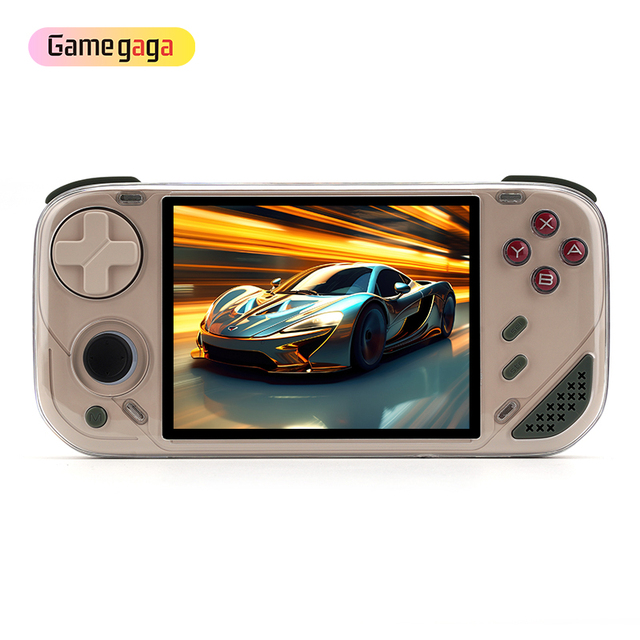 MINILOONG Pocket 1 Retro Handheld Game Console Linux System RK3566 960*720 4Inch IPS Screen video gaming player RGB Lighting