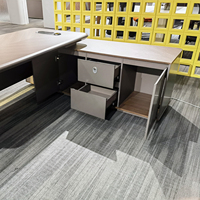 Jinying Mobilier de bureau Grand bureau de direction en MDF de luxe Grand bureau de bureau