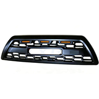 Fits for Toyota 4Runner 2006-2009 Front Grille with 3 LED Amber Lights Raptor Style Black Honeycomb Radiator Mesh Grill Set