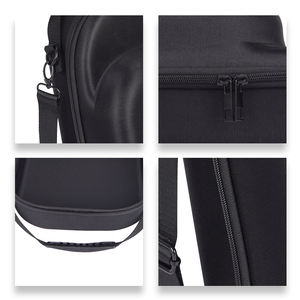 حقيبة تخزين مخصصة للسفر والتخييم من يتيان، حقيبة حمل مريحة سوداء مقاومة للماء من مادة EVA+PU، حافظة صلبة لـ 6 قبعات بيسبول - Product Image 3