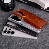 Étui de téléphone JOYPORODO B338 en PC résistant aux chocs, peinture métallique ondulée, pour Samsung S26 Ultra Plus, coque magnétique pour iPhone