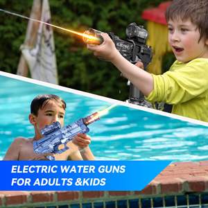 इंटरएक्टिव लाइट-अप खिलौने के साथ लंबी दूरी की इलेक्ट्रिक वाटर गन लें गर्मी आउटडोर खिलौने - Product Image 6