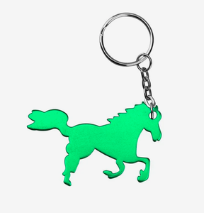 Porte-clés personnalisé en forme de cheval ou de poney, logo imprimé, porte-clés en métal et cuir promotionnel, cadeau d'entreprise, souvenirs équestres - Product Image 3