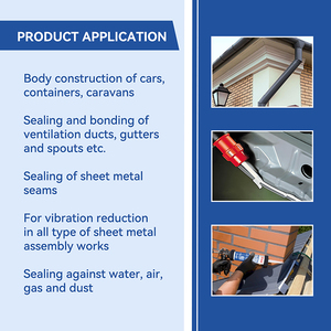 Scellant polyuréthane pour toiture en acier galvanisé, métal, aluminium, gouttière, travaux d'étanchéité, en sachet adhésif, urthane <span class=keywords><strong>PU</strong></span> - Product Image 5