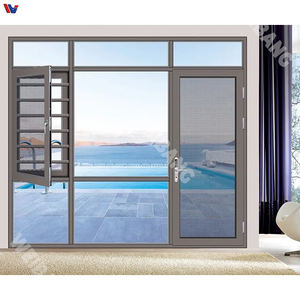 Porte intérieure pliante moderne en alliage d'aluminium et verre trempé pour bureau, salle de réunion, bureau à domicile, chambre à coucher, cloison flexible - Product Image 5