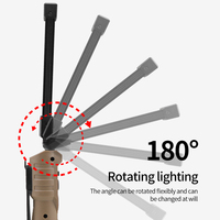 Lampe de camping multifonctionnelle XPE + COB LED pour l'extérieur Nouvel aimant de réparation 1*18650 Lampe de randonnée avec corps en ABS