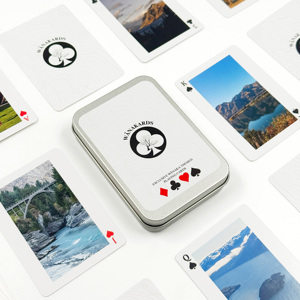 Caja Metálica Personalizable <span class=keywords><strong>para</strong></span> Tarjetas, Impermeable, con Diseño Floral, <span class=keywords><strong>para</strong></span> Bodas, <span class=keywords><strong>Juegos</strong></span> de Cartas <span class=keywords><strong>para</strong></span> Niños, Fabricante de Mazos de Cartas - Product Image 3