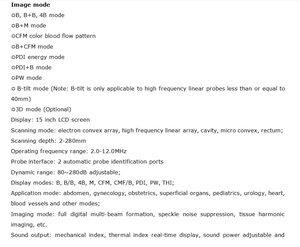Ecógrafo Doppler Color Portátil GCP-E30, Escáner Médico Humano para Abdomen, Obstetricia/Ginecología, Cardiología, Vascular, Órganos Pequeños - Product Image 5