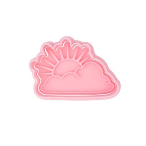 แม่พิมพ์บิสกิต3D พิมพ์ลายการ์ตูนชุดสภาพอากาศแม่พิมพ์บิสกิตทอร์นาโดนุ่นเกล็ดหิมะแบบ DIY เครื่องตัดคุกกี้พลาสติกสำหรับทำบิสกิต - Product Image 5