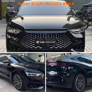 C5topfilm Đen TPU bóng vinyl bọc cho thân xe tự chữa bệnh và chống trầy xước sơn bảo vệ phim màu đen thay đổi phim - Product Image 2