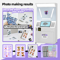 Photomaton Coréen Personnalisé avec Logo, Paiement par Carte, Entièrement Intelligent, Libre-Service, Imprimante et Appareil Photo Automatiques