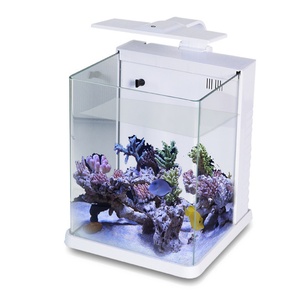 Pecera de Vidrio Ultra Transparente, Mini Acuario de Agua Salada, Acuario Marino, Pecera, Iluminación para Arrecifes de Coral, Lámpara para Arrecifes - Product Image 3