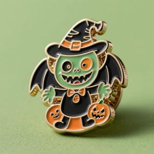 Conception libre mignon fantôme citrouille Clown émail épingle horreur comédie film personnalisé Halloween épinglette insigne dessin animé Halloween épingle - Product Image 4
