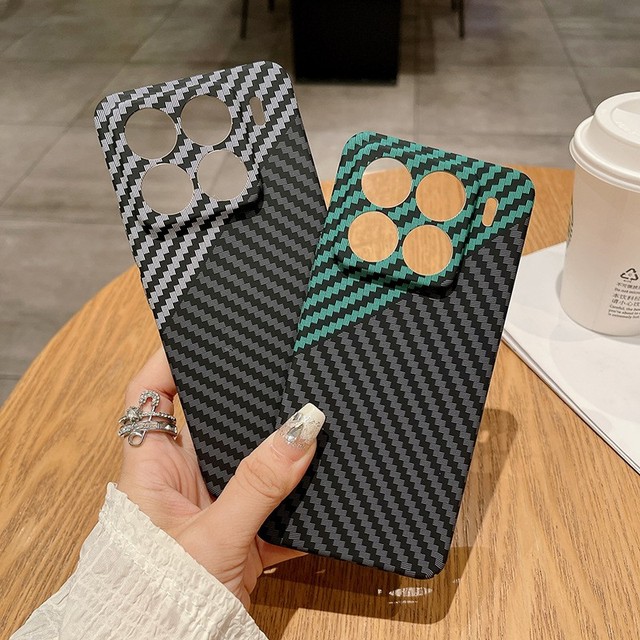Luxury Ultra Thin PC Carbon Fiber Case for Xiaomi CIVI 5 PRO 11 PRIME 13 POCO M4 PRO 4G 14T Slim Hard Cover Phone Cases