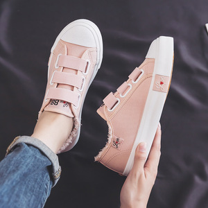 Nuevas Zapatillas Deportivas de Plataforma Rosa y Morado para Mujer, Zapatillas Casuales de Lona Transpirables y Fáciles de Poner para Estudiantes - Product Image 5