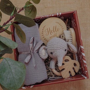 Hand-Crocheted Animal Rattle Toy Set - Baby Safe Teether &amp; Shaker Gift Box, Newborn Infant Toys Gift Set - Product Image 5