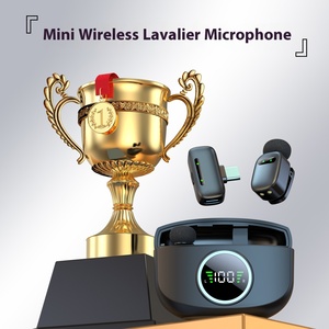 Chuyên nghiệp mini không dây Lavalier ve áo <span class=keywords><strong>microphone</strong></span> cho iPhone iPad Android điện thoại cho phát sóng trực tiếp âm thanh video ghi âm vlog - Product Image 4